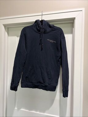 Abercrombie & Fitch Dark Navy Hoodie with Drawstring